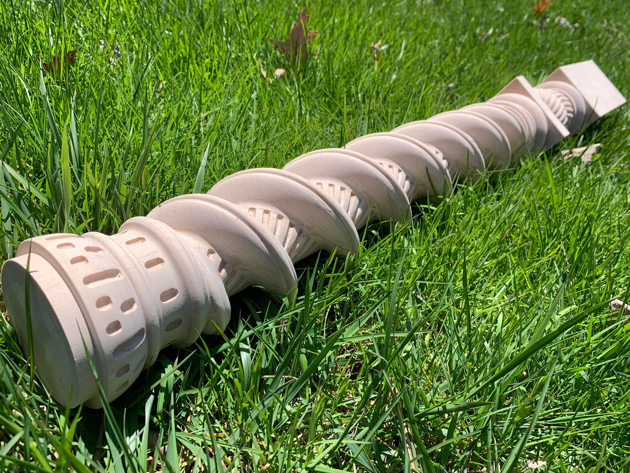 Baroque Spiral Newel Post Multi-Angle Showcase